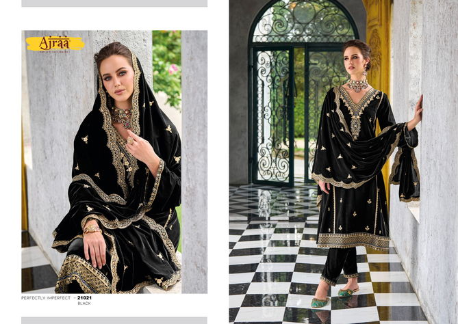 Siona By Ajraa Heavy Velvet Wedding Salwar Suits Catalog